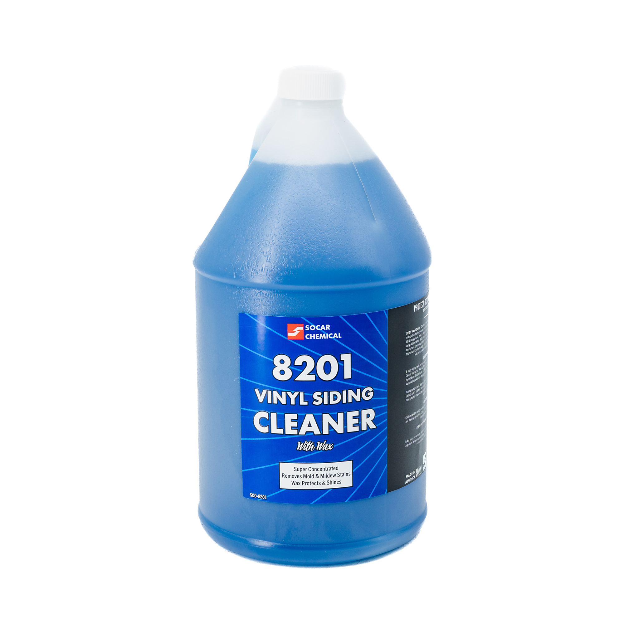SOCAR Vinyl Siding Cleaner Surfactant - 1 Gal., Alkaline Detergents, Natural Wax, Model# SCO-8201-1
